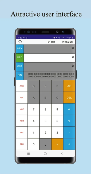 Programmer Calculator - عکس برنامه موبایلی اندروید