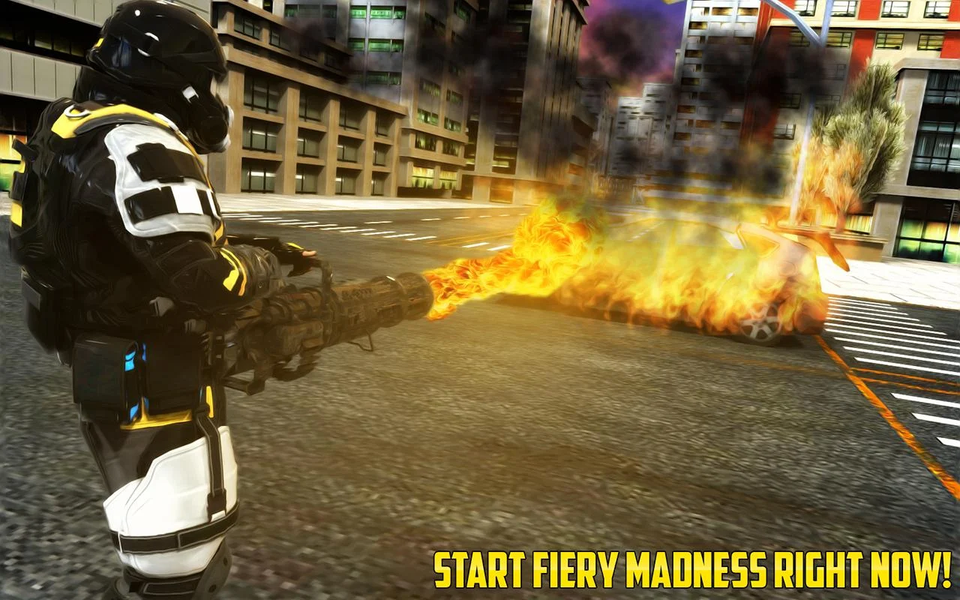 Flame Thrower City Survival Si - عکس برنامه موبایلی اندروید