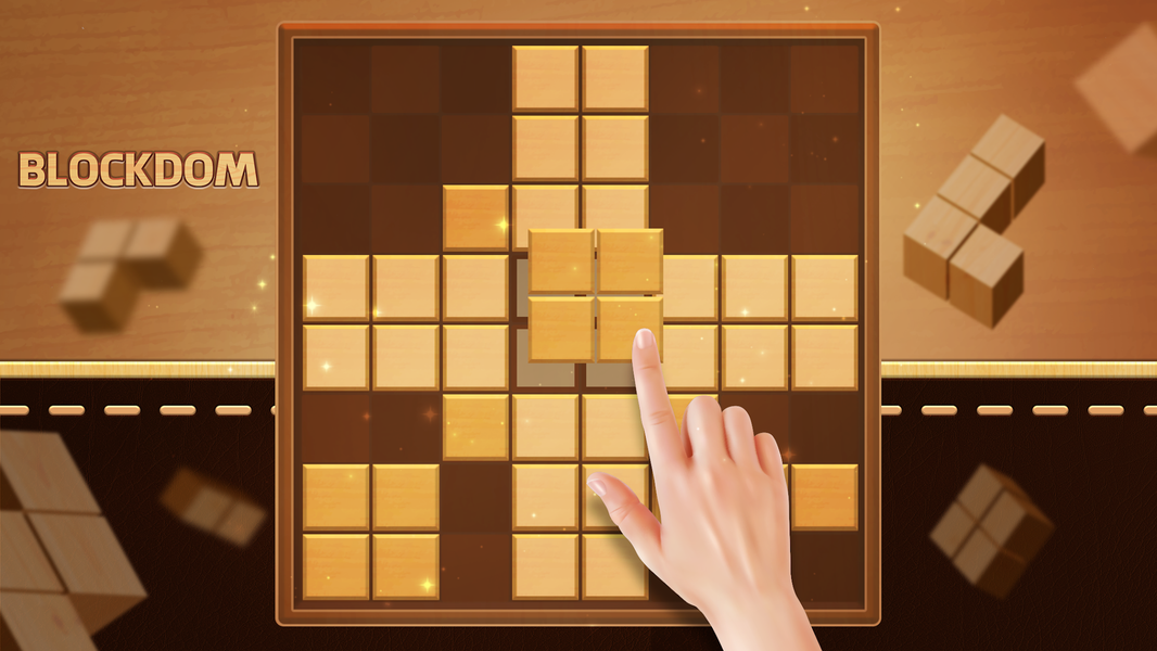 Jigsaw Wood Blockdom: Classic - Gameplay image of android game