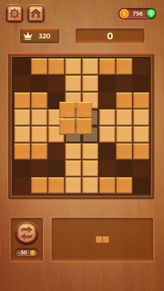 Jigsaw Wood Blockdom: Classic - Gameplay image of android game