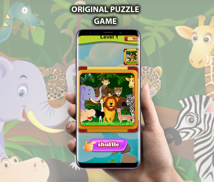 Jigsaw Puzzle Animals: Cartoon - Image screenshot of android app