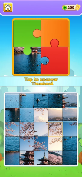 Jigsaw Collage Puzzle - Gameplay image of android game