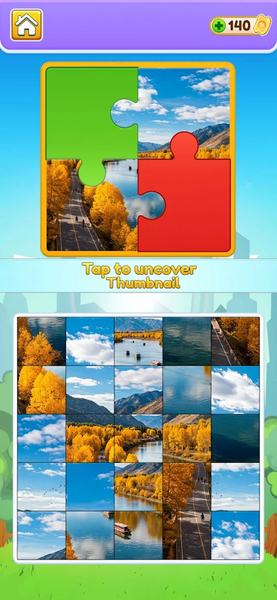 Jigsaw Collage Puzzle - Gameplay image of android game