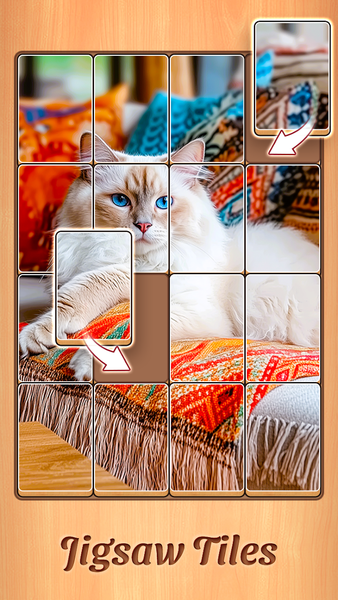 Jigsaw Puzzles, Jigsaw Tiles - Gameplay image of android game