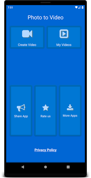 Photo to Video - Video Maker - عکس برنامه موبایلی اندروید