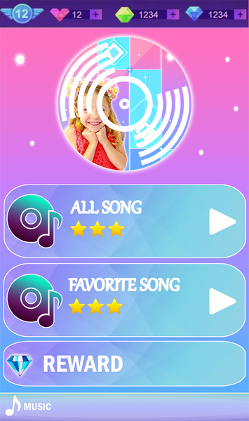 Like Nastya Piano Tiles Game - عکس بازی موبایلی اندروید