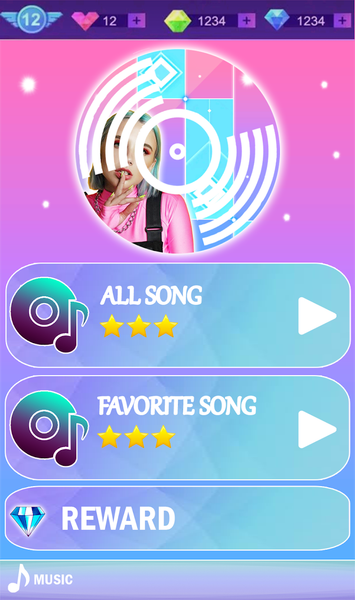 Mia Boyka Piano Tiles - عکس بازی موبایلی اندروید