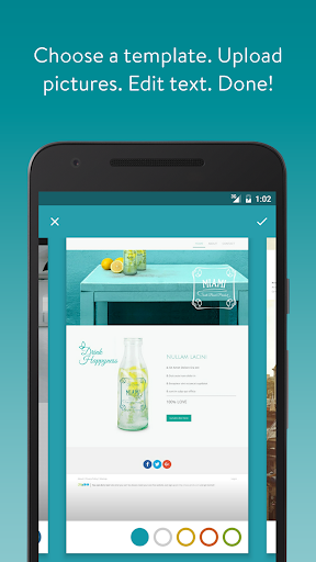 Jimdo Creator - Image screenshot of android app