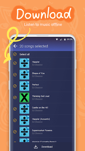 Download music to listen offline with  Music (Android