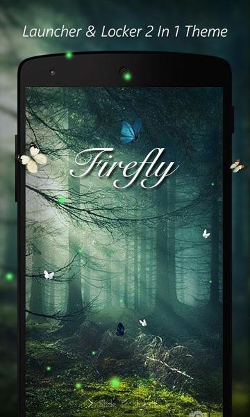GO Bigtheme Firefly - Image screenshot of android app