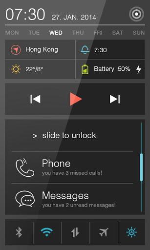 Top Black GO Locker Theme - Image screenshot of android app