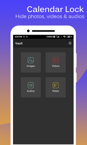 Calendar Lock - Photo vault - عکس برنامه موبایلی اندروید