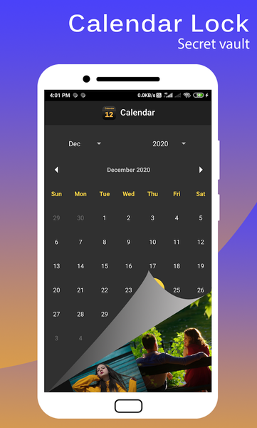 Calendar Lock - Photo vault - عکس برنامه موبایلی اندروید