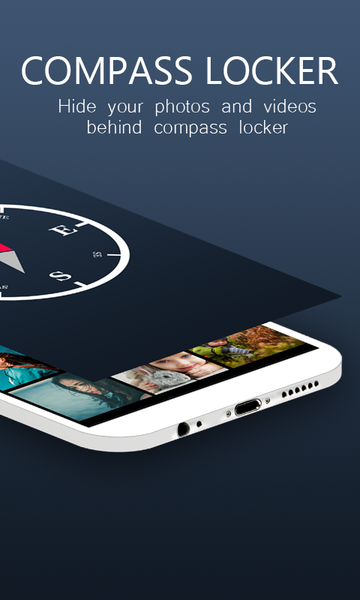 Compass - Photo & Video Locker - عکس برنامه موبایلی اندروید