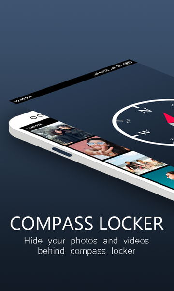 Compass - Photo & Video Locker - عکس برنامه موبایلی اندروید