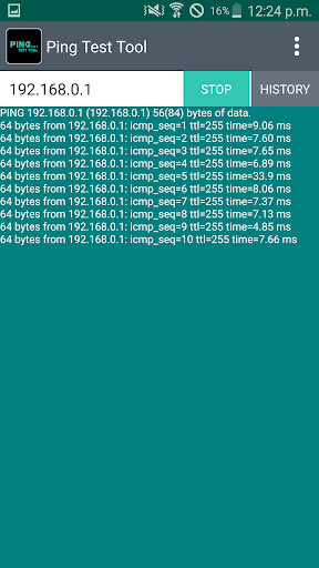 Ping Test Tool - Image screenshot of android app