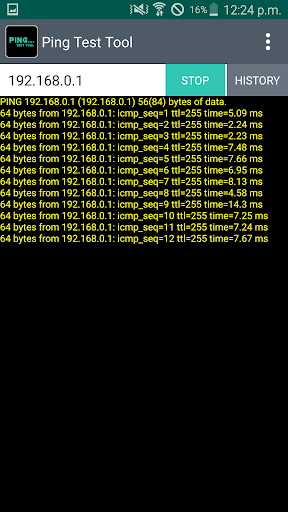 Ping Test Tool - Image screenshot of android app