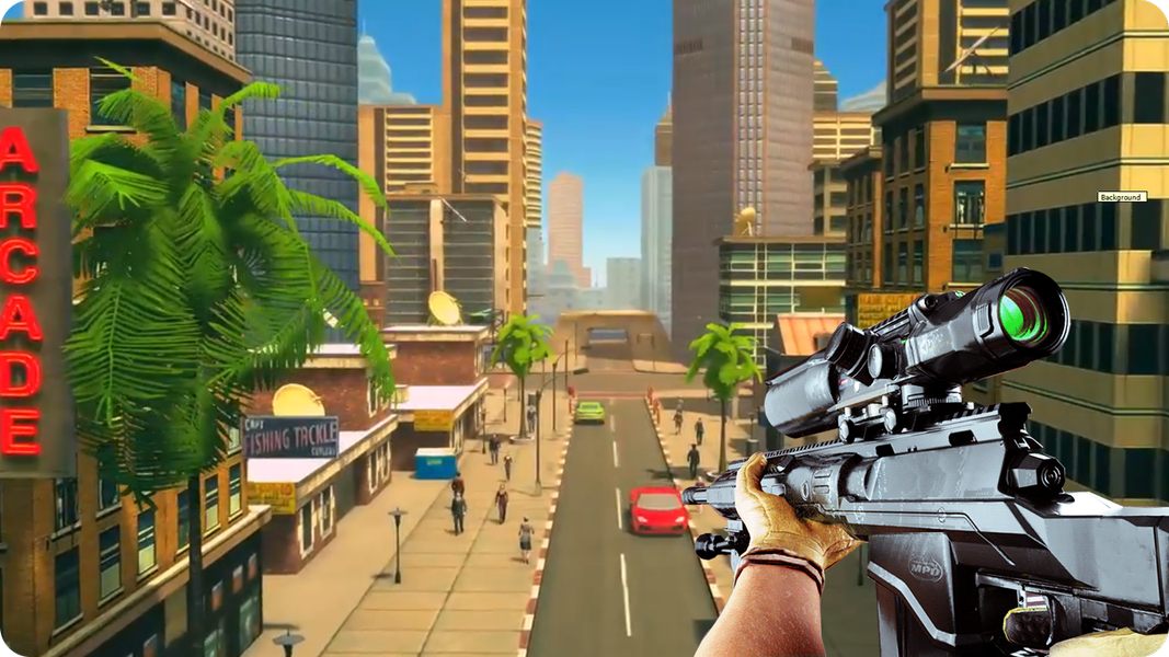 Sniper Assassin Strike 3D - Gameplay image of android game