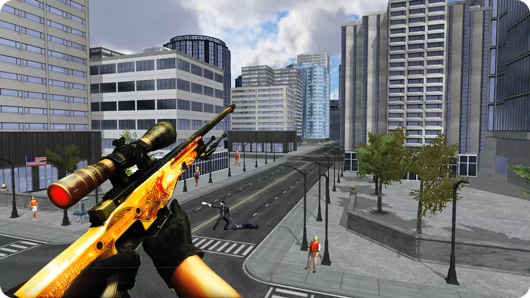 Sniper Assassin Strike 3D - Gameplay image of android game