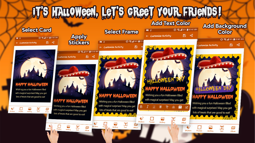 Halloween Photo E-Card Maker - Image screenshot of android app