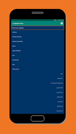 languages phone - Image screenshot of android app