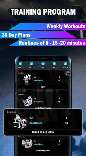 Gym Fitness Workout: Gym Coach - عکس برنامه موبایلی اندروید