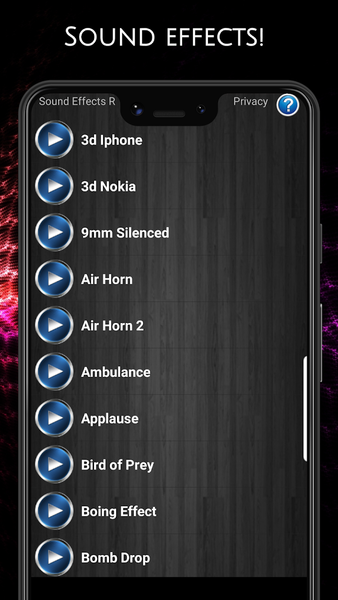 Sound Effects Ringtones - Image screenshot of android app