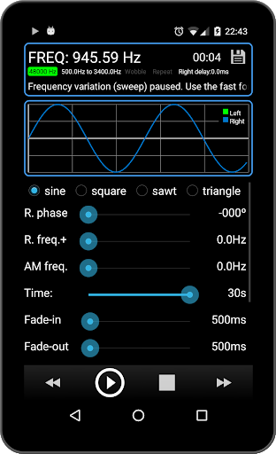 Frequency Sound Generator - عکس برنامه موبایلی اندروید