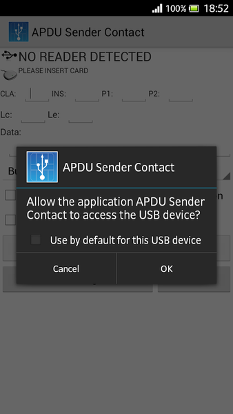 APDU Sender Contact - عکس برنامه موبایلی اندروید
