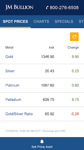 Gold & Silver Spot Price - Image screenshot of android app