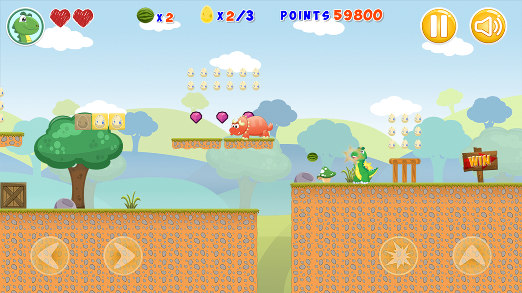 Little Dino Adventure Returns - Gameplay image of android game