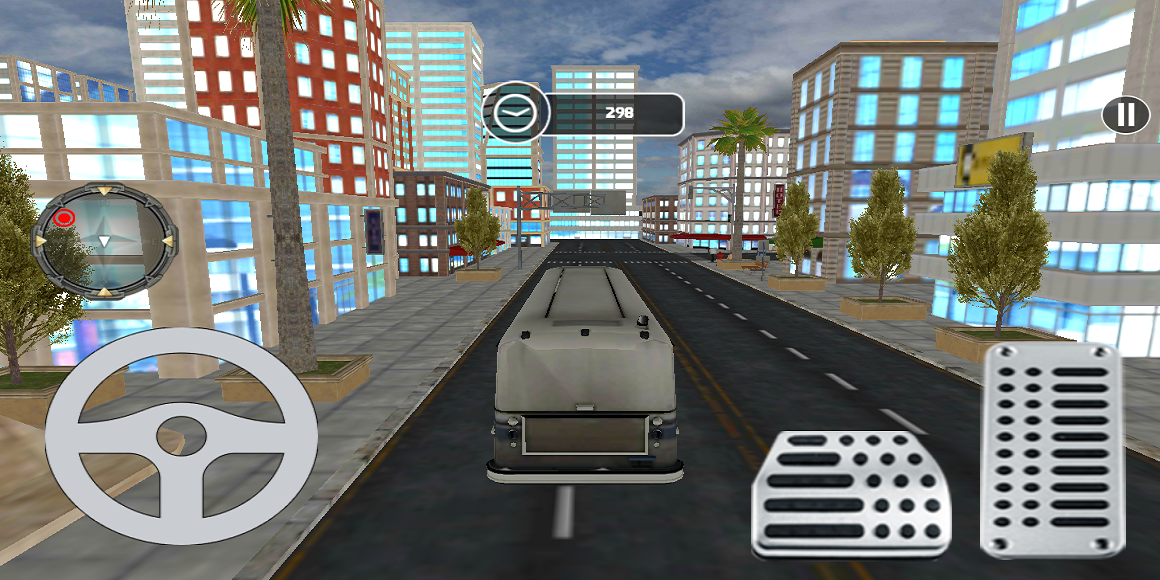 Real Bus Driving Pick Up Game - Gameplay image of android game