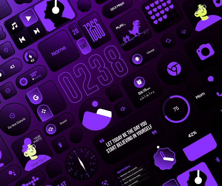 Glass Widgets Pro - Image screenshot of android app