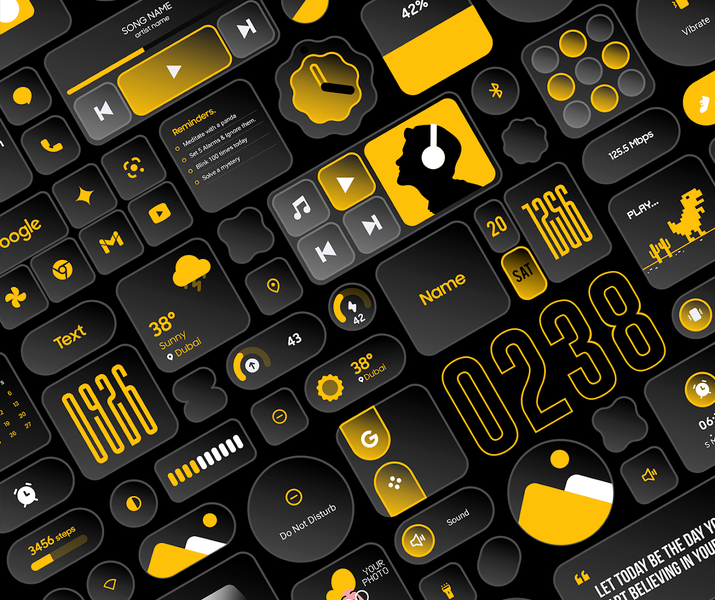 Glass Widgets Pro - Image screenshot of android app