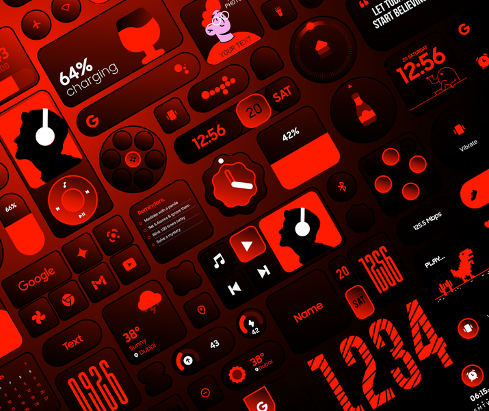 Glass Widgets Pro - Image screenshot of android app