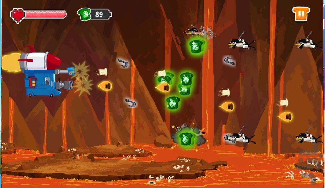 بازی ماشین جنگی پرنده - Gameplay image of android game