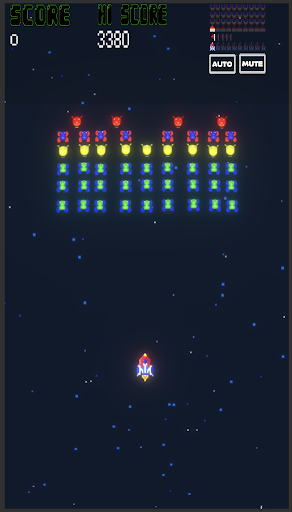 Galaxiga Retro Arcade Shooter - Gameplay image of android game