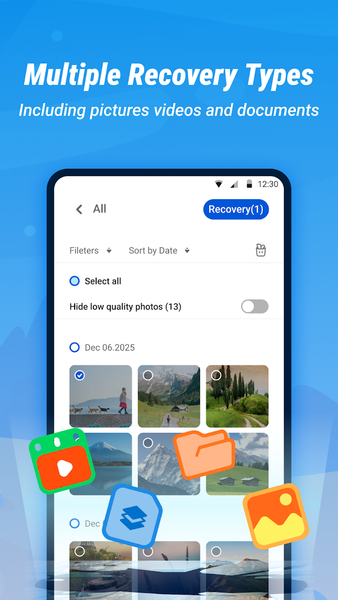 PhotoRecover+ - عکس برنامه موبایلی اندروید