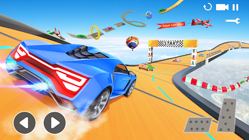 Ramp Car Stunt Racing Game - Gameplay image of android game