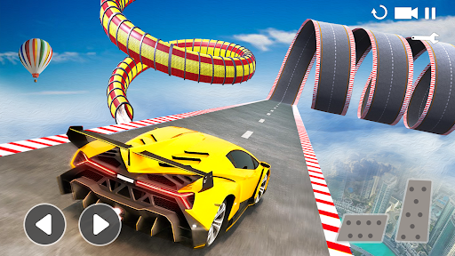 Ramp Car Stunt Racing Game - Gameplay image of android game
