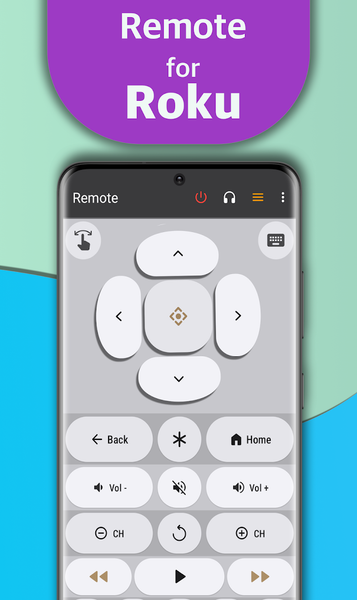 Remote for Roku (WiFi) - Image screenshot of android app