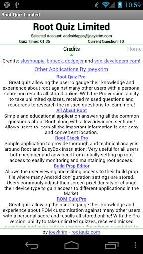Root Quiz - Limited - عکس برنامه موبایلی اندروید