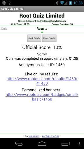 Root Quiz - Limited - عکس برنامه موبایلی اندروید