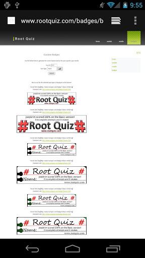 Root Quiz - Limited - عکس برنامه موبایلی اندروید