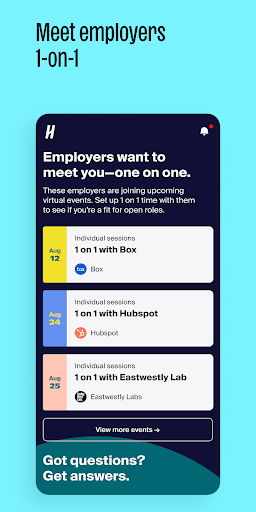 Handshake Jobs & New Careers - عکس برنامه موبایلی اندروید