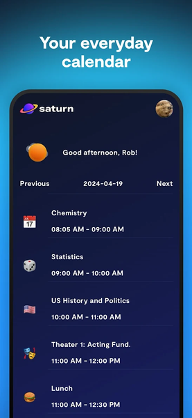 Saturn - Time Together - Image screenshot of android app