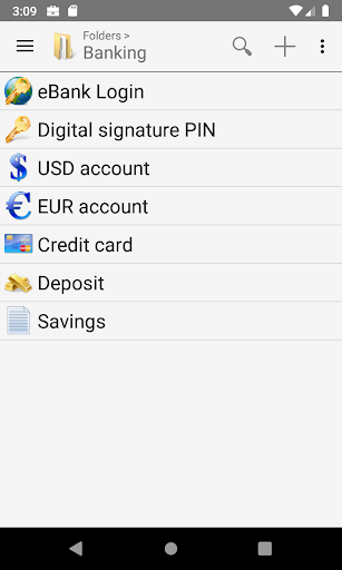 B-Folders Password Manager - Image screenshot of android app