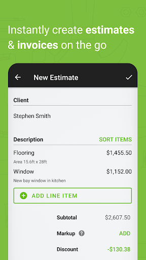 Joist Invoices for Contractors - Image screenshot of android app