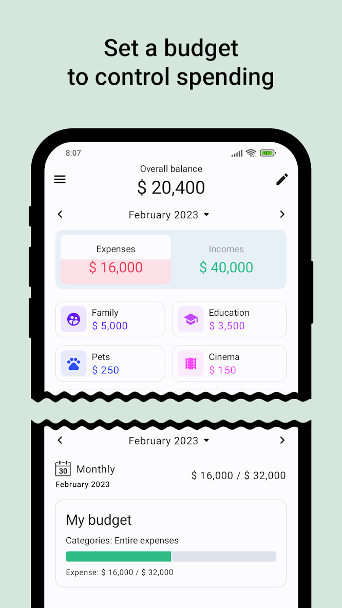 برنامه Mony: Budget & Expense Tracker - دانلود | بازار