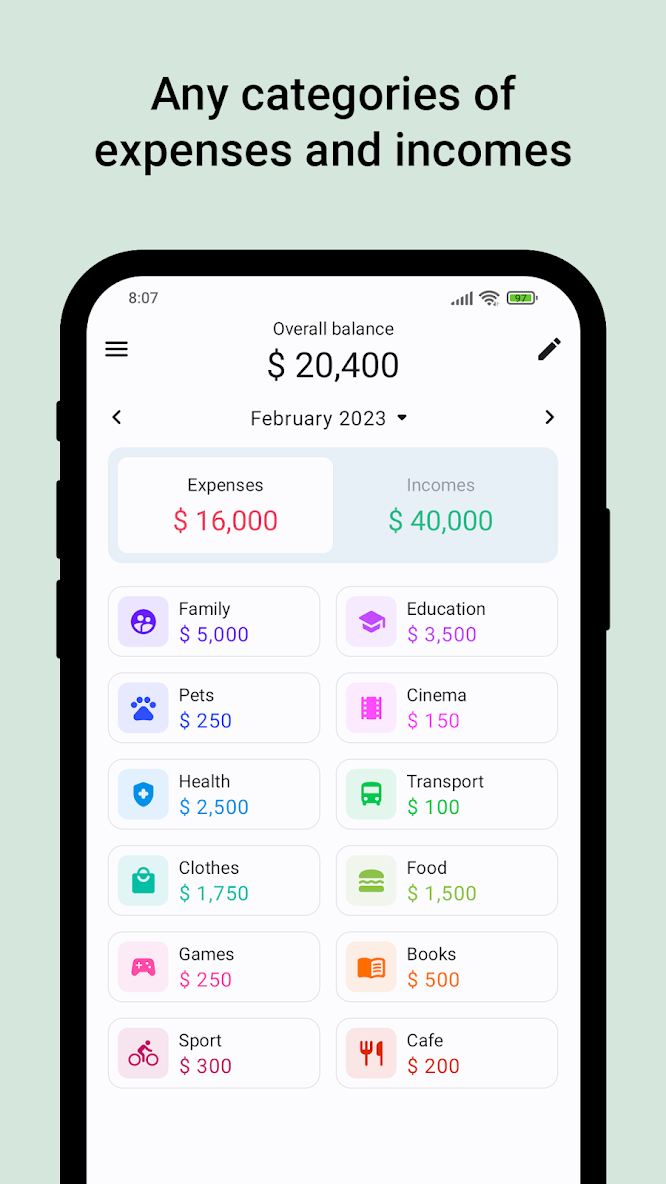 برنامه مدیریت مالی Expense Manager Pro 